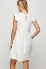 Solid Tiered Linen Baby Doll Dress thumbnail