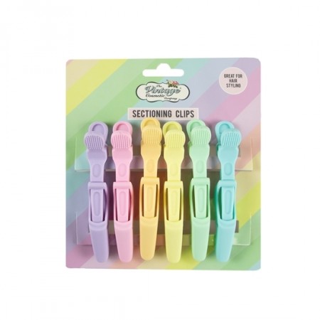 6 Piece Sectioning Clips - Rainbow