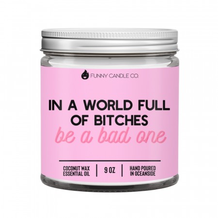 In A World Full Of B*tches, Be A Bad One Candle