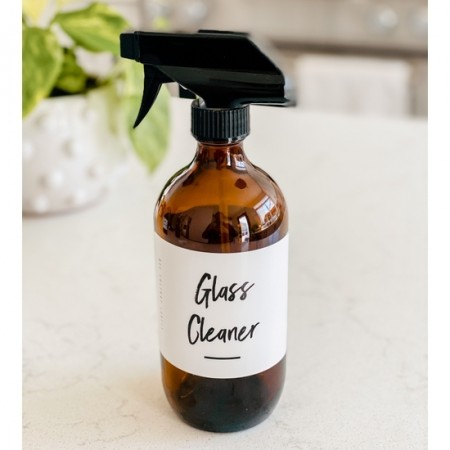 Glass Cleaner Etikett