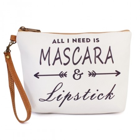 "All I Need is Mascara" Cosmetic Bag