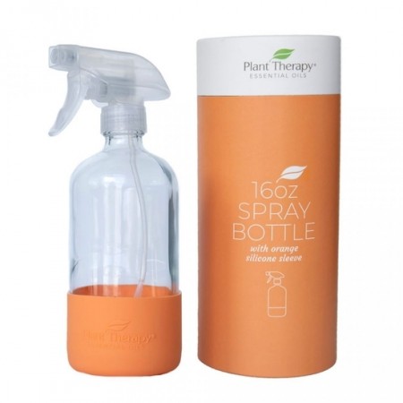 Orange Glass Spray Bottle